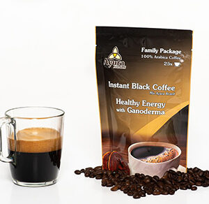 Ayura Black coffee with ganoderma fungus 100 gr (family pack, 25 servings)